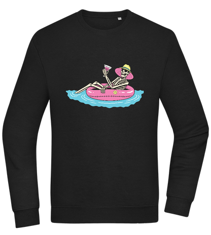 Drink And Chill Design - Comfort Essential Unisex Sweater_BLACK_front