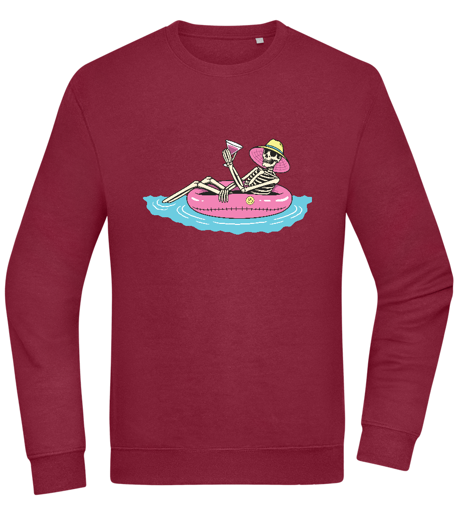 Drink And Chill Design - Comfort Essential Unisex Sweater_BORDEAUX_front