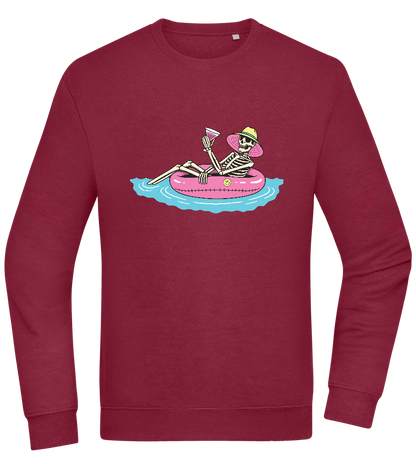 Drink And Chill Design - Comfort Essential Unisex Sweater_BORDEAUX_front