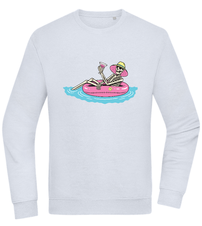 Drink And Chill Design - Comfort Essential Unisex Sweater_CREAMY BLUE_front