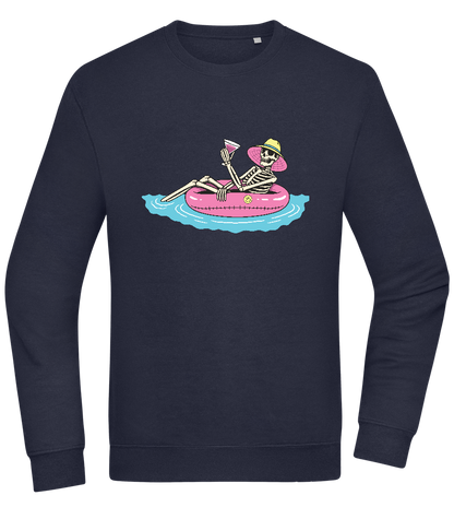 Drink And Chill Design - Comfort Essential Unisex Sweater_FRENCH NAVY_front