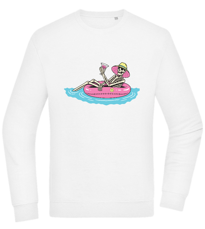 Drink And Chill Design - Comfort Essential Unisex Sweater_WHITE_front