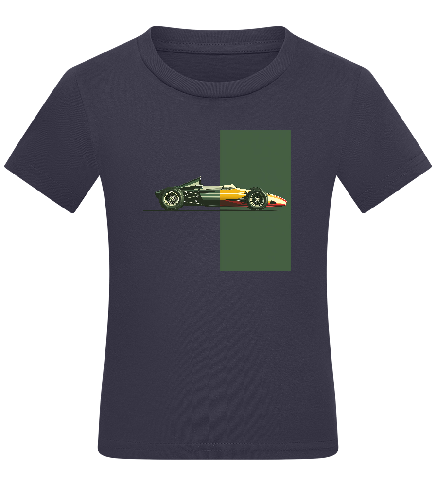 Retro F1 Design - Comfort kids fitted t-shirt_FRENCH NAVY_front