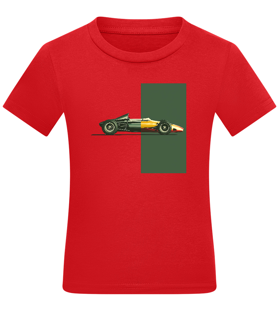 Retro F1 Design - Comfort kids fitted t-shirt_RED_front