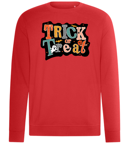 Spooky Trick or Treat Design - Comfort unisex sweater_RED_front