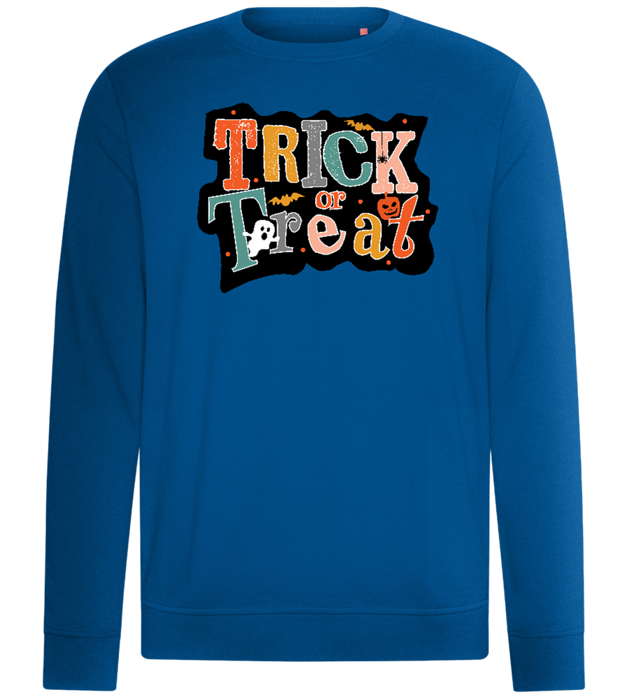 Spooky Trick or Treat Design - Comfort unisex sweater_ROYAL_front