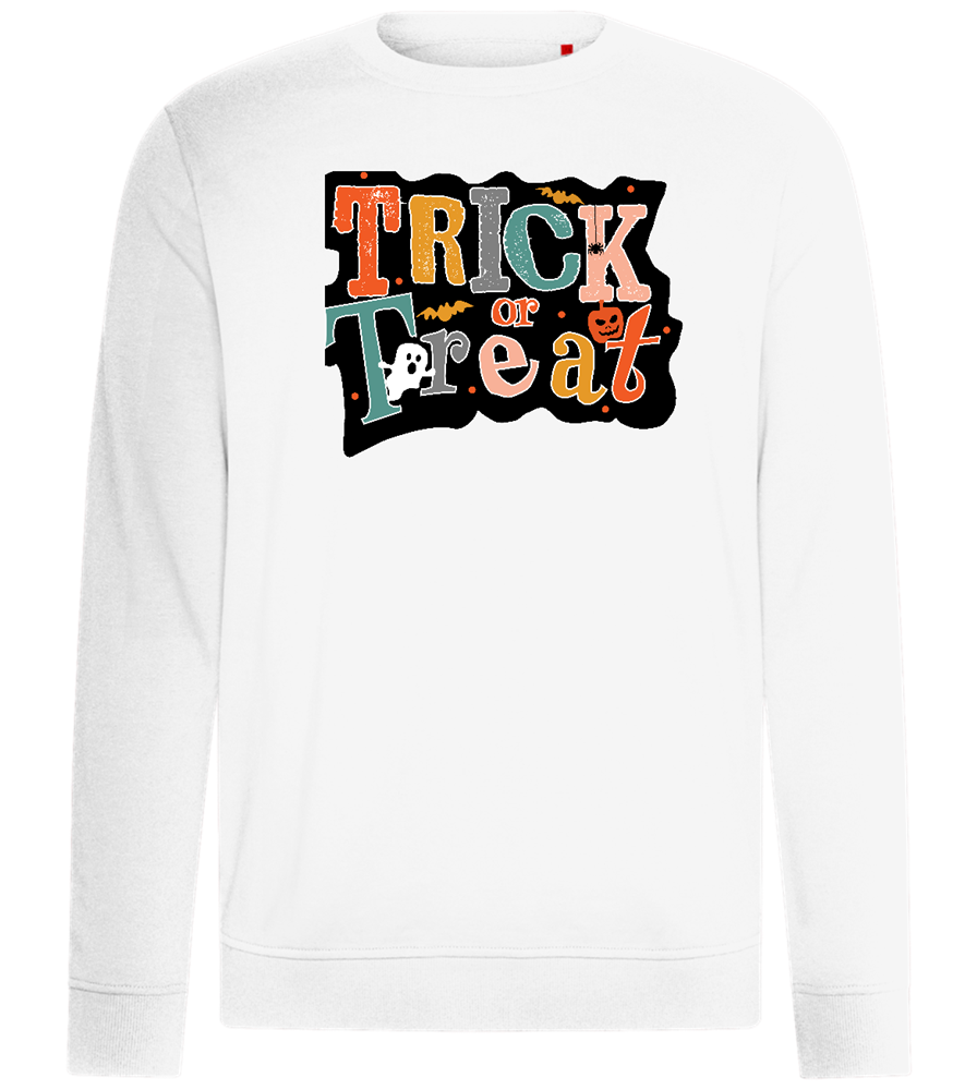 Spooky Trick or Treat Design - Comfort unisex sweater_WHITE_front