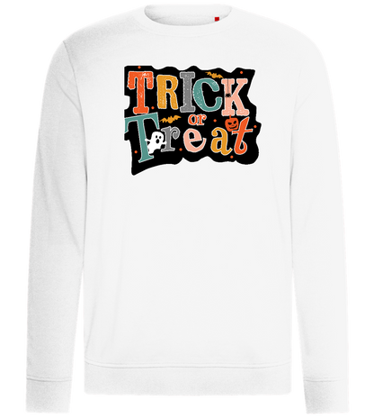 Spooky Trick or Treat Design - Comfort unisex sweater_WHITE_front