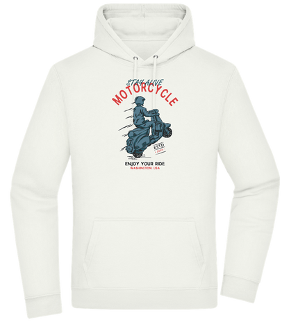 Stay Alive Motorcycle Design - Premium Essential Unisex Hoodie_CREAMY GREEN_front