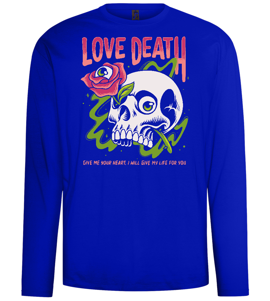 Skull Love Death Design - Comfort men's long sleeve t-shirt_OVERSEAS_front