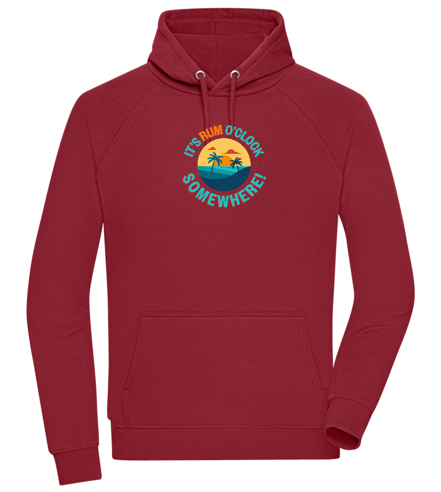 It's Rum O'Clock Design - Comfort unisex hoodie_BORDEAUX_front