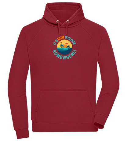 It's Rum O'Clock Design - Comfort unisex hoodie_BORDEAUX_front