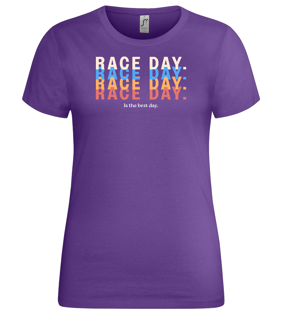 Best Day of the Week Design - Premium women's t-shirt_DARK PURPLE_front