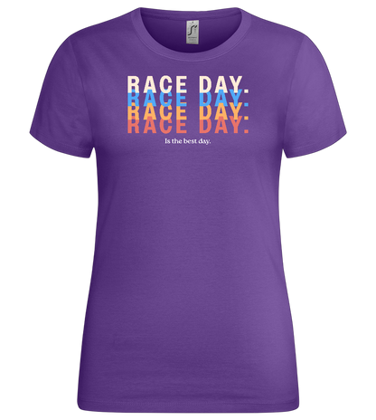 Best Day of the Week Design - Premium women's t-shirt_DARK PURPLE_front