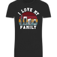 I Love My Family Design - Basic Unisex T-Shirt_DEEP BLACK_front