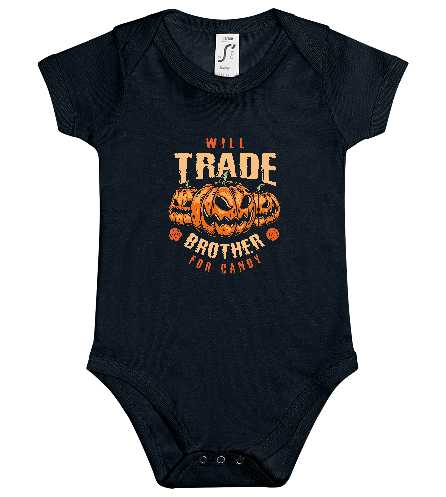 Trade Brother for Candy Design - Baby bodysuit_BLACK_front