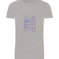 Neon Lines Skull Design - Basic Unisex T-Shirt_ORION GREY_front