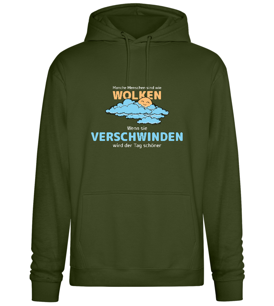 Bye Bye Clouds Design - Premium Essential Unisex Hoodie_ARMY_front