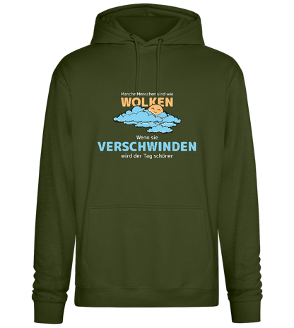 Bye Bye Clouds Design - Premium Essential Unisex Hoodie_ARMY_front