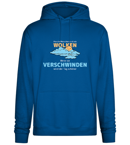 Bye Bye Clouds Design - Premium Essential Unisex Hoodie_ROYAL_front