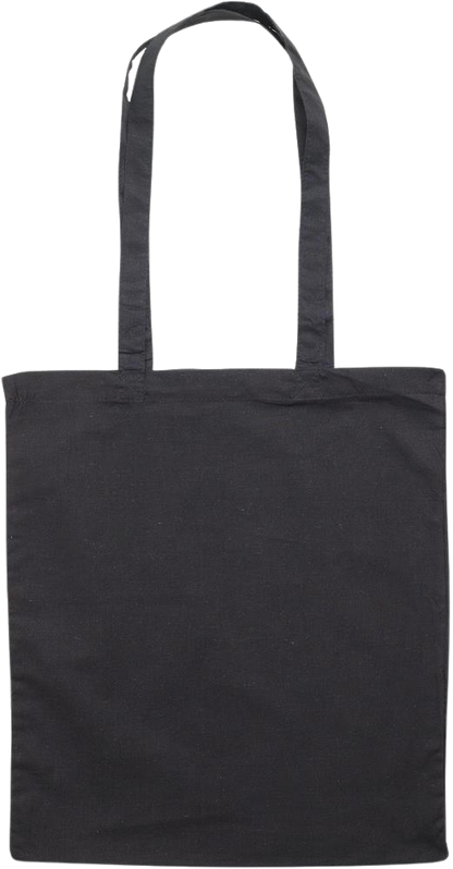Essential colored event tote bag_BLACK_front