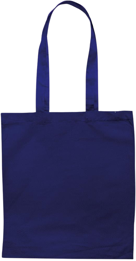Essential colored event tote bag_BLUE_front