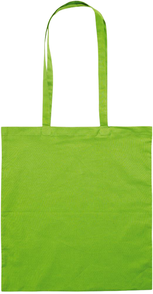 Essential colored event tote bag_LIME_front
