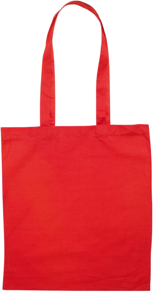 Essential colored event tote bag_RED_front