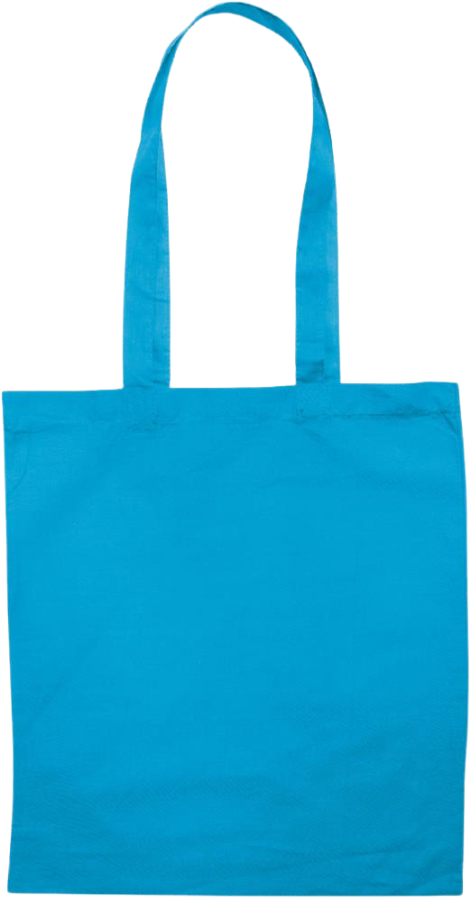 Essential colored event tote bag_TURQUOISE_front