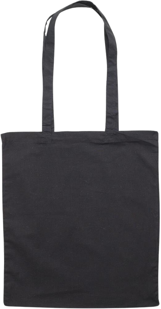 Essential colored event tote bag_BLACK_back