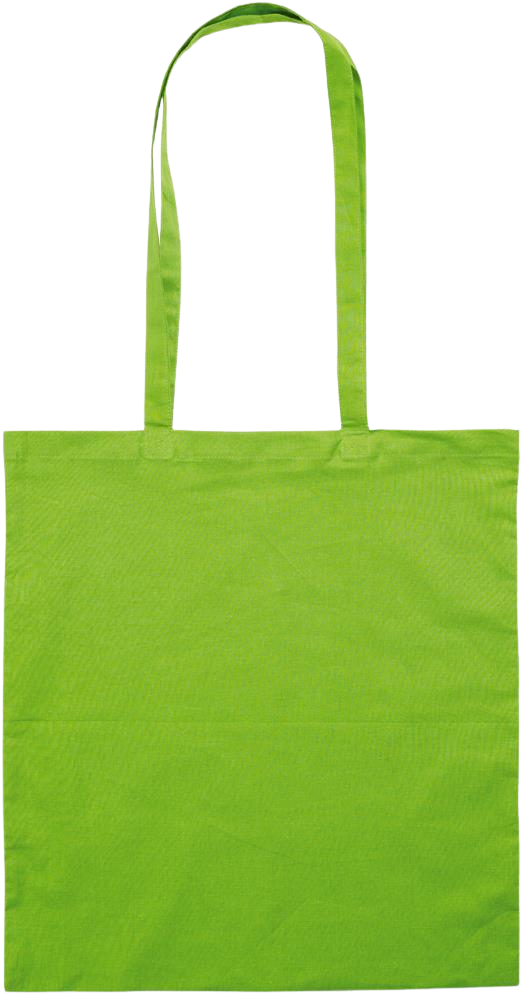 Essential colored event tote bag_LIME_back