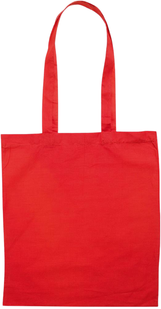 Essential colored event tote bag_RED_back