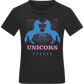 Unicorn Apparel 2023 Design - Comfort kids fitted t-shirt_DEEP BLACK_front