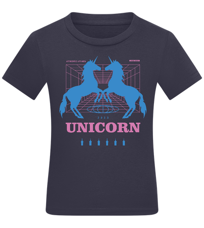 Unicorn Apparel 2023 Design - Comfort kids fitted t-shirt_FRENCH NAVY_front