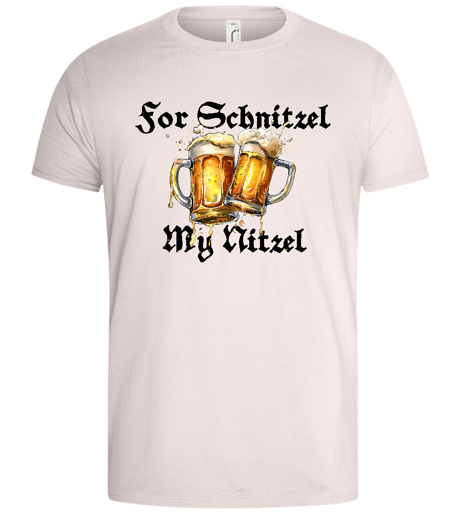 For Schnitzel My Nitzel Design - Basic men's t-shirt_LIGHT PINK_front