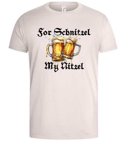 For Schnitzel My Nitzel Design - Basic men's t-shirt_LIGHT PINK_front