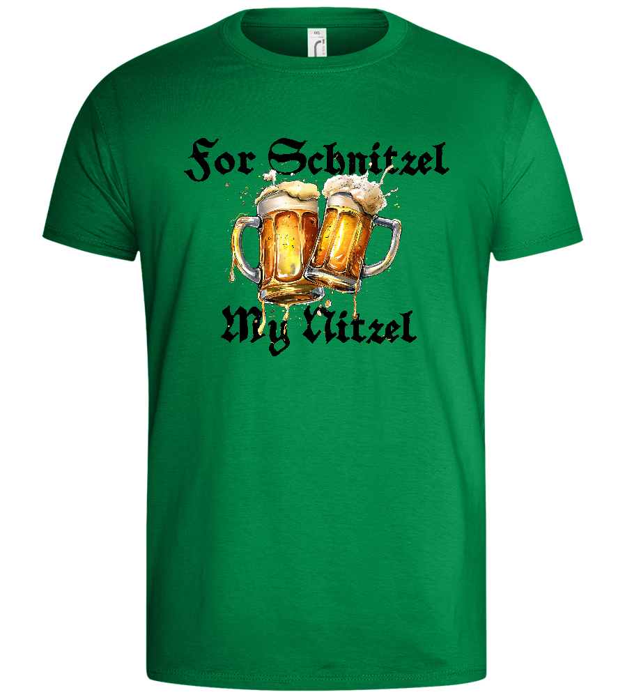 For Schnitzel My Nitzel Design - Basic men's t-shirt_MEADOW GREEN_front