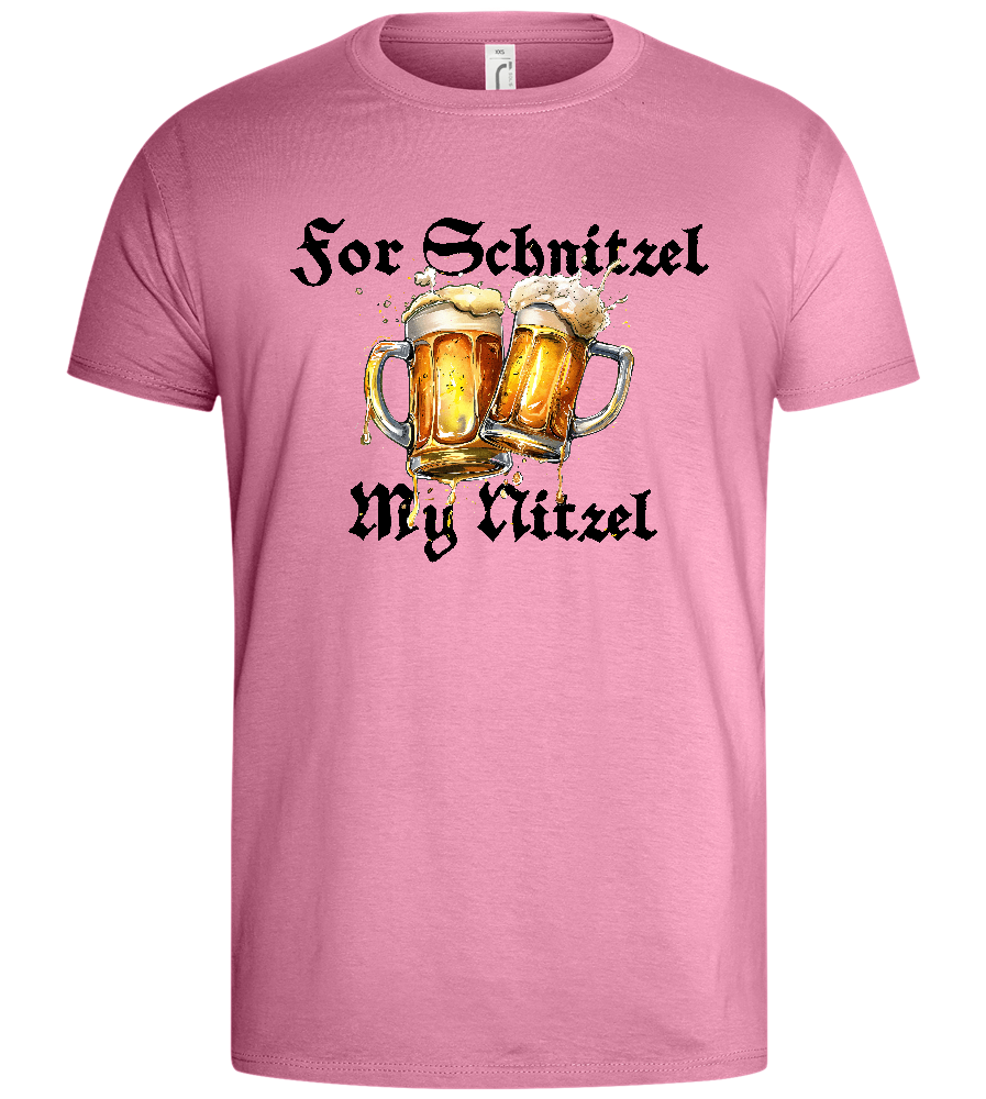 For Schnitzel My Nitzel Design - Basic men's t-shirt_PINK ORCHID_front