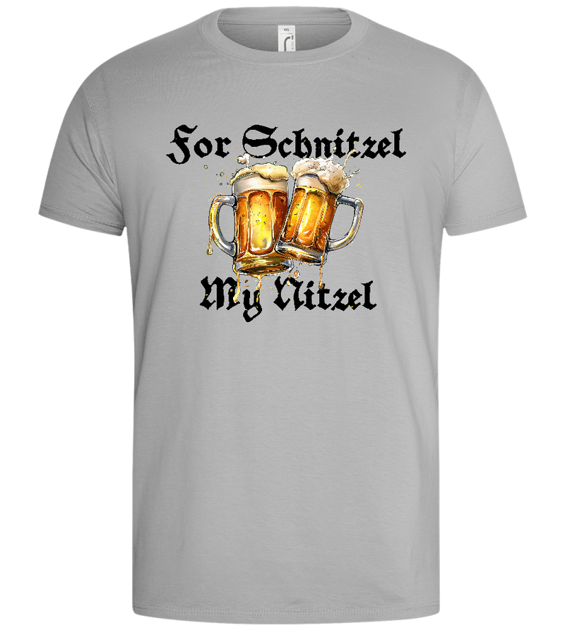 For Schnitzel My Nitzel Design - Basic men's t-shirt_PURE GRAY_front