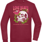 Skull Love Death Design - Comfort Essential Unisex Sweater_BORDEAUX_front