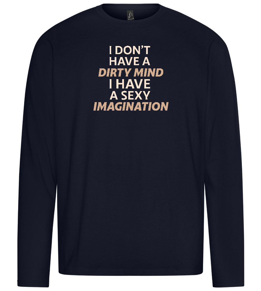 Sexy Imagination Design - Premium men's long sleeve t-shirt_FRENCH NAVY_front