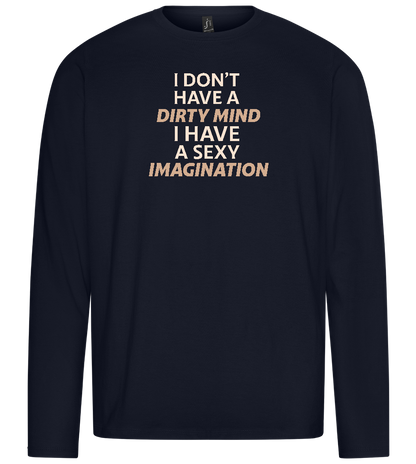 Sexy Imagination Design - Premium men's long sleeve t-shirt_FRENCH NAVY_front