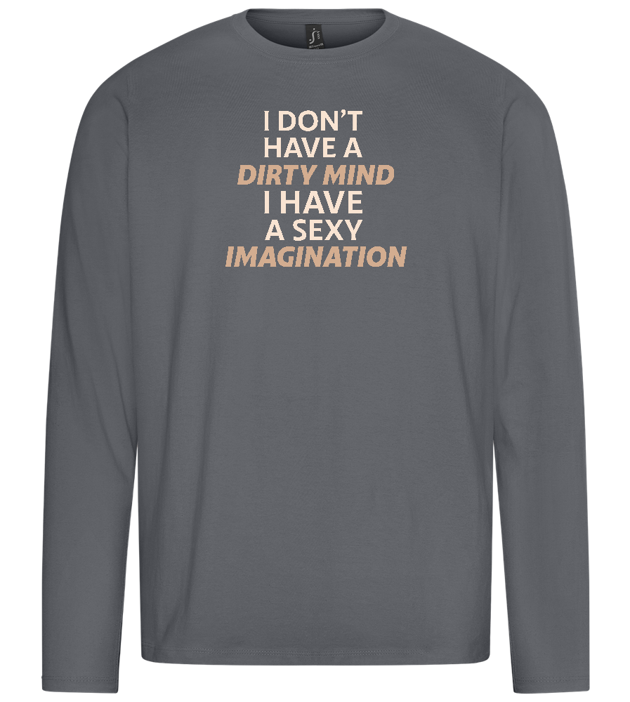 Sexy Imagination Design - Premium men's long sleeve t-shirt_MOUSE GREY_front