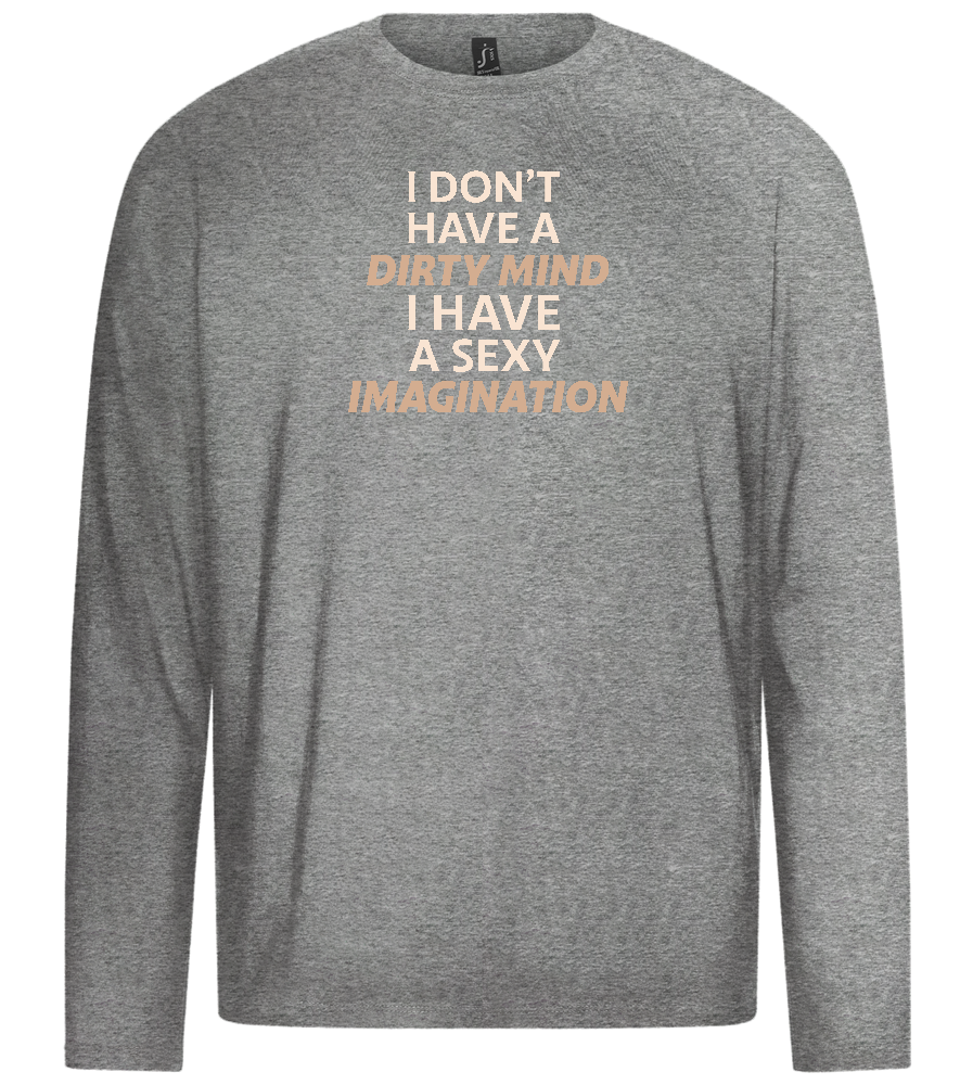 Sexy Imagination Design - Premium men's long sleeve t-shirt_ORION GREY_front