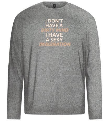 Sexy Imagination Design - Premium men's long sleeve t-shirt_ORION GREY_front