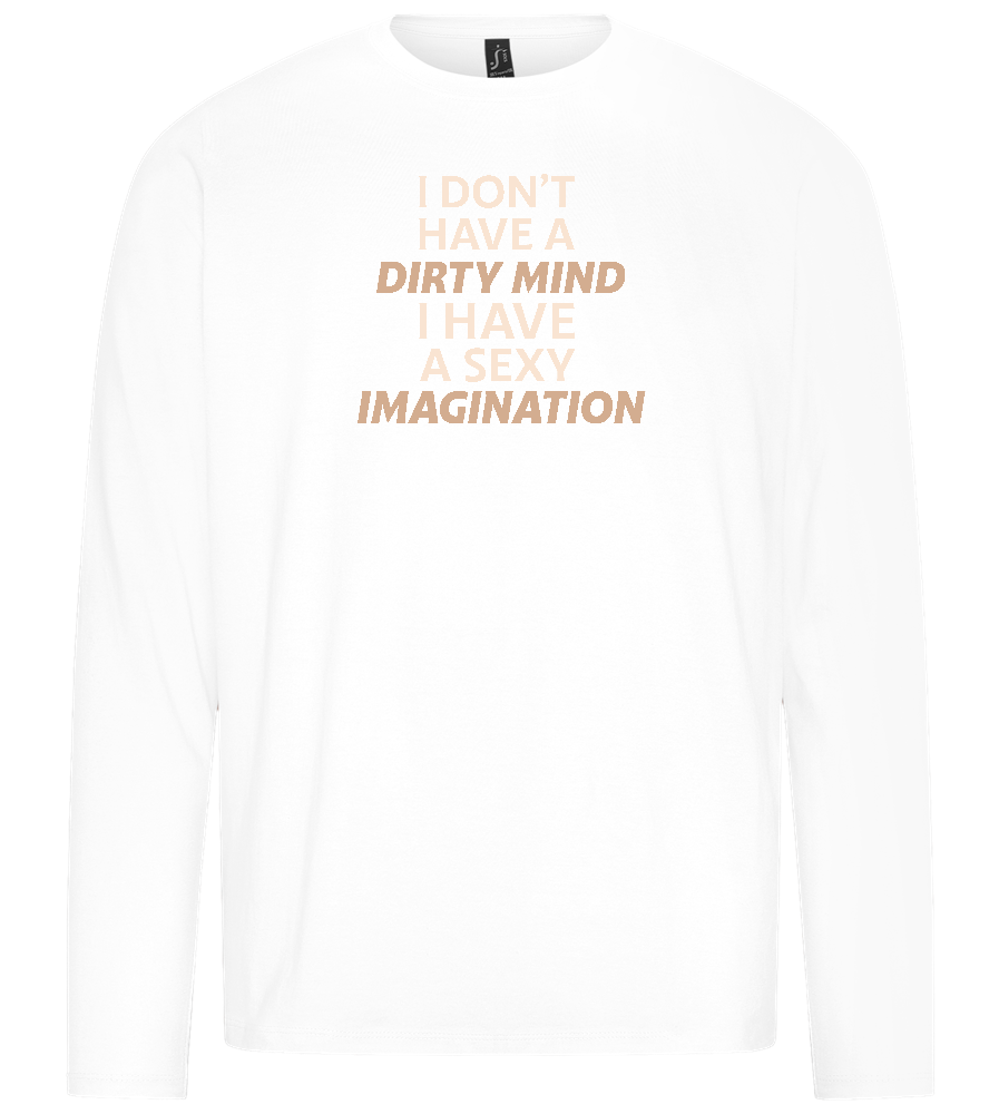 Sexy Imagination Design - Premium men's long sleeve t-shirt_WHITE_front