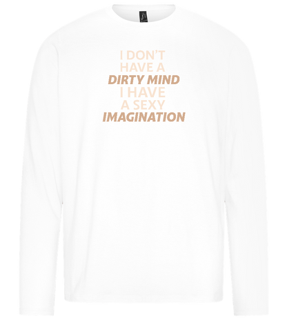 Sexy Imagination Design - Premium men's long sleeve t-shirt_WHITE_front