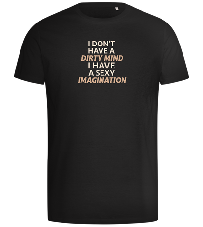 Sexy Imagination Design - Comfort men's t-shirt_DEEP BLACK_front