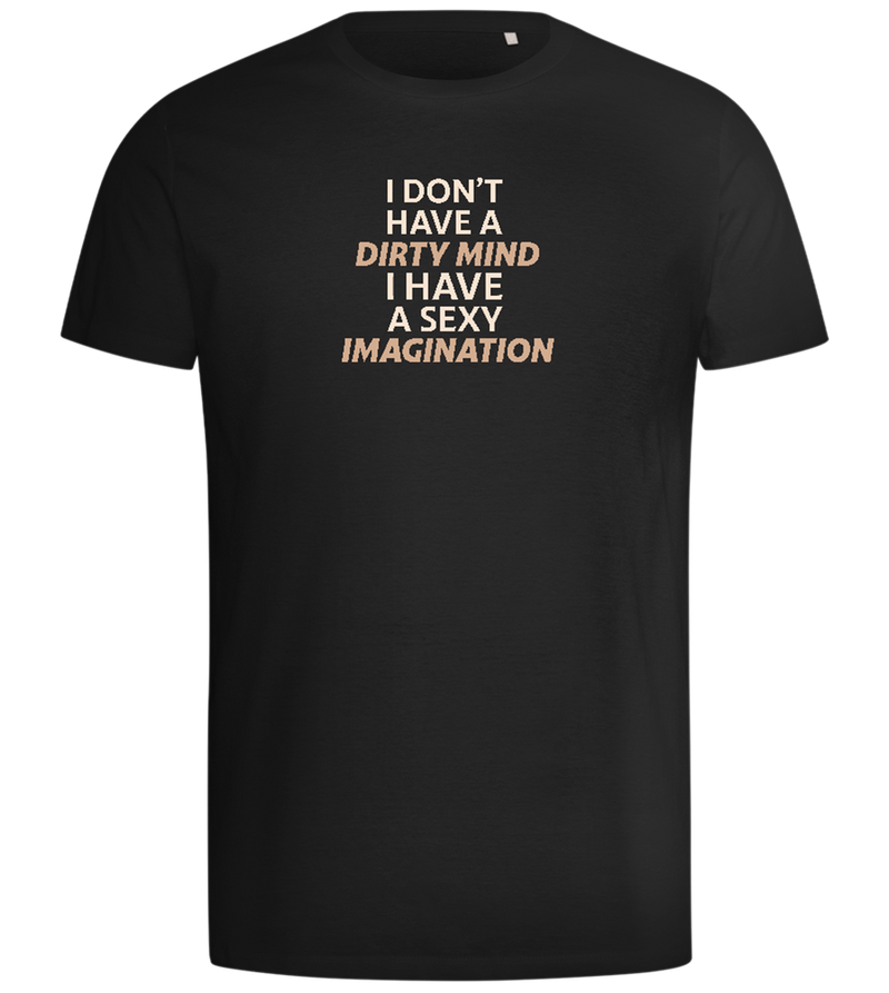 Sexy Imagination Design - Comfort men's t-shirt_DEEP BLACK_front