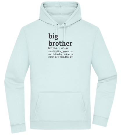 Big Brother Meaning Design - Premium Essential Unisex Hoodie_ARCTIC BLUE_front